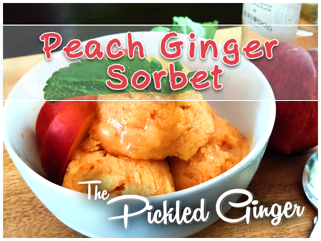 Ginger Peach Sorbet